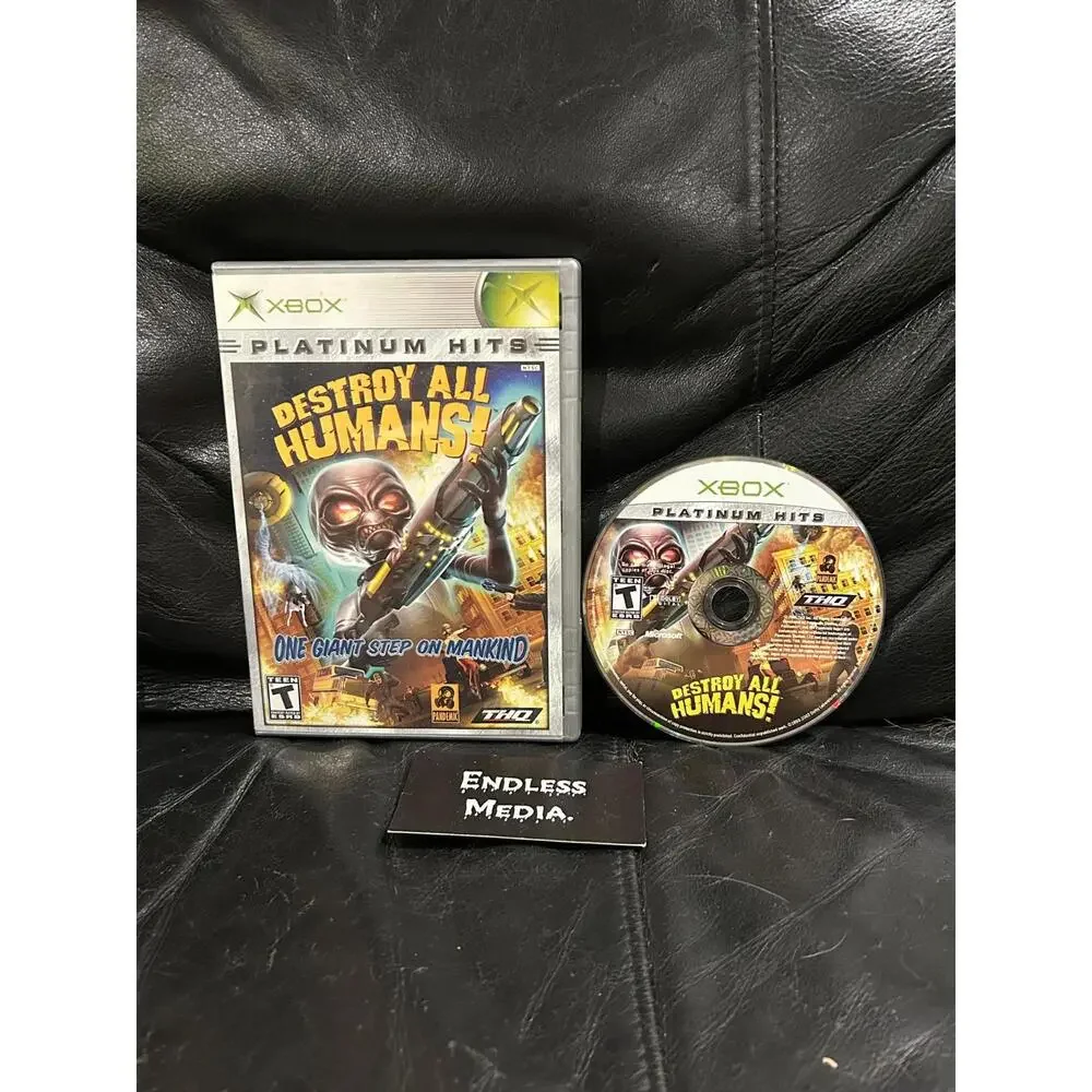 Destroy All Humans [Platinum Hits] Microsoft Xbox Item and Box Video Game